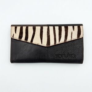 Soruka Leather Judith Zebra Wallet